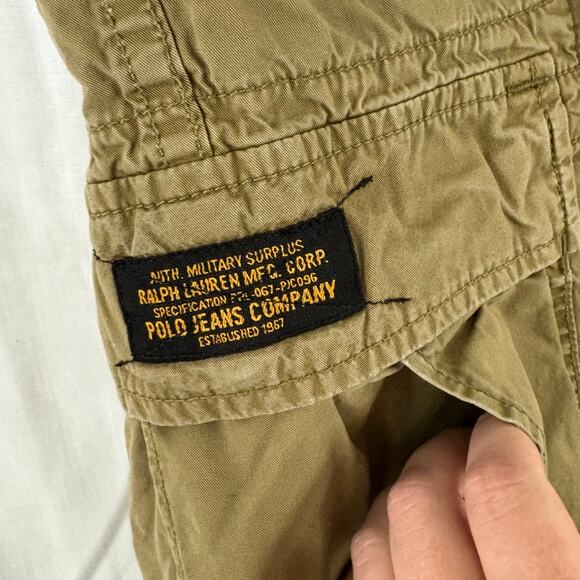 POLO JEANS CO RALPH LAUREN Mens Shorts 36 Cargo Military Surplus Y2K - Picture 5 of 5
